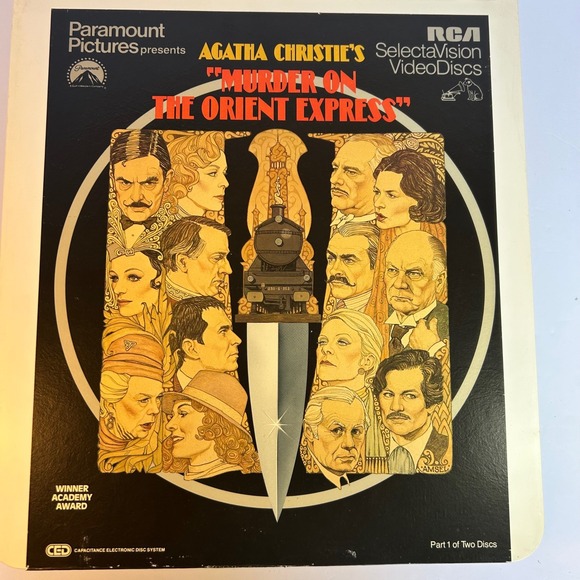 Murder on the Orient Express Agatha Christie RCA SelectaVision VideoDisc - Picture 1 of 3